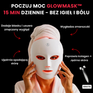 GlowMask™ - Maska LED Do Terapii Fotonowej Twarzy